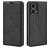 Mobigear Retro Slim Motorola Moto G85 Hülle Klapphülle Geldbörse - Schwarz