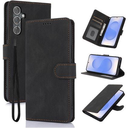 Mobigear Wallet Samsung Galaxy S26 Hülle Klapphülle Geldbörse - Schwarz
