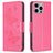 Mobigear Butterfly iPhone 15 Pro Max Hülle Klapphülle Geldbörse - Magenta