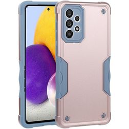 Mobigear Non-slip Armor Samsung Galaxy A73 Hülle Hardcase Backcover Stoßfest - Roségold