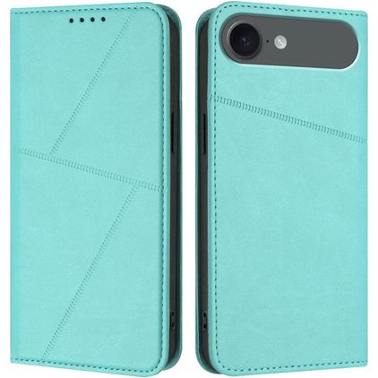 Mobigear Frosted Flip iPhone Air Hülle Klapphülle Geldbörse - Blau