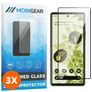 Mobigear Premium Google Pixel 6a Panzerglas Gehärtetes Glas Displayschutz - Hüllenfreundlich - Schwarz (3er Pack)