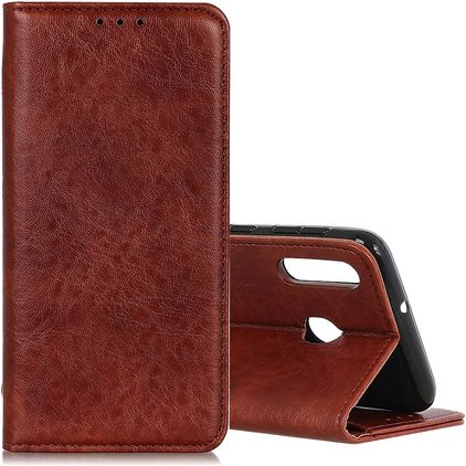 Mobigear Classic Elegance Samsung Galaxy A40 Klapphülle Portemonnaie - Braun
