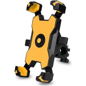 Mobigear PushHold Fahrradhalterung Lenkerhalterung Klemme Universal - Gelb