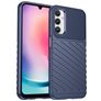 Mobigear Groove Samsung Galaxy A24 Hülle Flexibles TPU Backcover - Blau