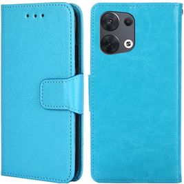 Mobigear Wallet OPPO Reno 8 5G Hülle Klapphülle Geldbörse - Blau