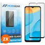 Mobigear Premium OPPO A15 Panzerglas Gehärtetes Glas Displayschutz - Hüllenfreundlich - Schwarz (2er Pack)