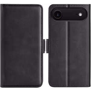 Mobigear Slim Magnet iPhone Air Hülle Klapphülle Geldbörse - Schwarz