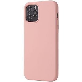 Mobigear Rubber Touch iPhone 12 Silikon Hülle Backcover - Pink