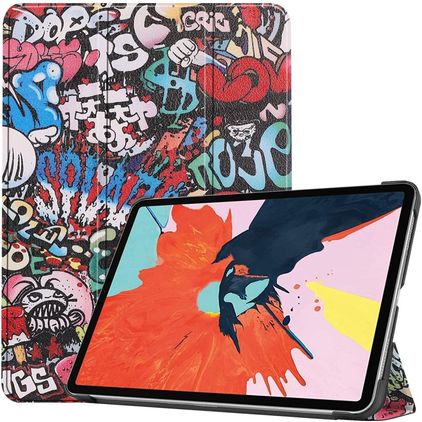 Mobigear Tri-Fold iPad Air 5 (2022) Hülle Klapphülle - Graffiti