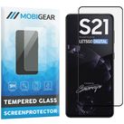 Mobigear Premium Samsung Galaxy S21 Panzerglas Gehärtetes Glas Displayschutz - Hüllenfreundlich - Schwarz