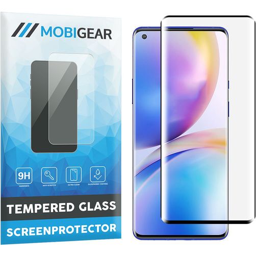 Mobigear Curved OnePlus 9 Pro Panzerglas Gehärtetes Glas Displayschutz - Hüllenfreundlich - Schwarz