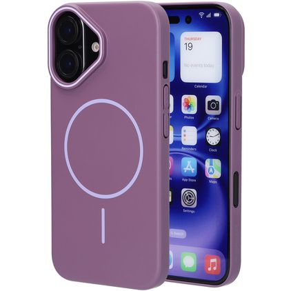 Mobiparts Slim Line iPhone 16 MagSafe Hardcase Backcover - Imperial Purple