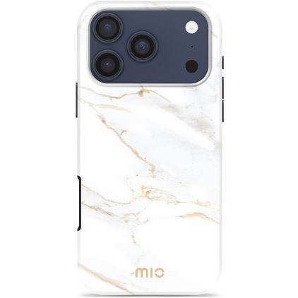 MIO iPhone 18 Pro MagSafe Hülle Hardcase Backcover - White Marble