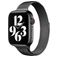 Mobigear Slim Loop Milanaise Apple Watch Armband Magnetverschluss - 42/41/40/38 mm - Schwarz