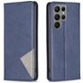 Mobigear Rhombus Slim Samsung Galaxy S24 Ultra Hülle Klapphülle - Blau