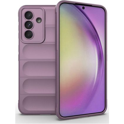 Mobigear Bumpy Samsung Galaxy A56 Hülle Flexibles TPU Backcover - Lila