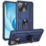 Mobigear Armor Ring Xiaomi Mi 11 Lite Hardcase Backcover Shockproof mit Ringhalter - Blau