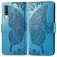 Mobigear Butterfly Samsung Galaxy A70 Hülle Klapphülle Geldbörse - Blau