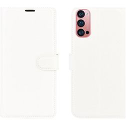 Mobigear Classic OPPO Reno 4 Pro 5G Hülle Klapphülle Geldbörse - Weiß
