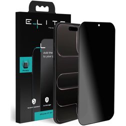 Elite iPhone Air Panzerglas Gehärtetes Glas Displayschutz Privacy - Hüllenfreundlich - Schwarz