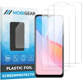 Mobigear Vivo Y21s Displayschutz Schutzfolie - Hüllenfreundlich (3er Pack)