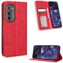 Mobigear Sensation Motorola Edge (2022) Hülle Klapphülle Geldbörse - Rot
