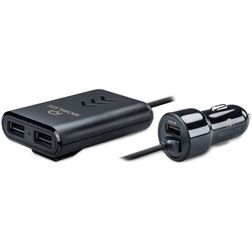 Mobilize Triple USB Auto Ladegerät 1.5 Meter 12W 2.4A - Schwarz