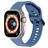 Mobigear Ripple Silikon Apple Watch Armband Dornschließe - 49/46/45/44 mm - Blau