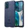 Mobigear Rugged Shield Motorola Moto G42 Hülle Flexibles TPU Backcover Stoßfest - Blau