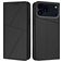 Mobigear Frosted Flip iPhone 17 Pro Hülle Klapphülle Geldbörse - Schwarz