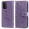 Mobigear Flowers OPPO A74 5G Hülle Klapphülle Geldbörse - Lila