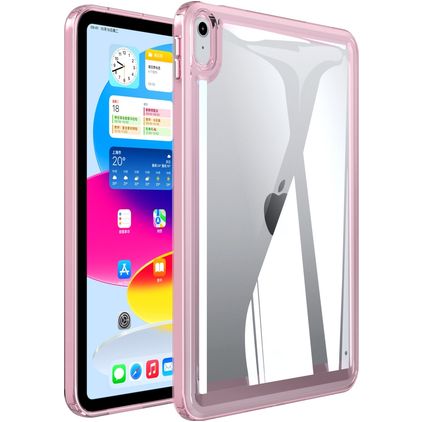 Mobigear Crystal iPad 10 (2022) Hardcase Hülle Backcover - Transparent / Pink