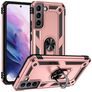 Mobigear Armor Ring Samsung Galaxy S22 Hülle Hardcase Backcover Stoßfest mit Ringhalter - Roségold