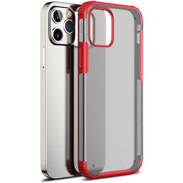 Mobigear Shockproof iPhone 12 Pro Max Hülle Hardcase Backcover Stoßfest - Rot