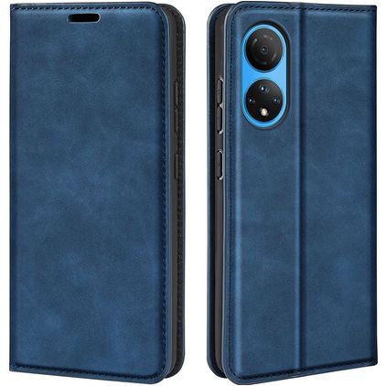 Mobigear Retro Slim HONOR X7 Hülle Klapphülle Geldbörse - Dunkelblau