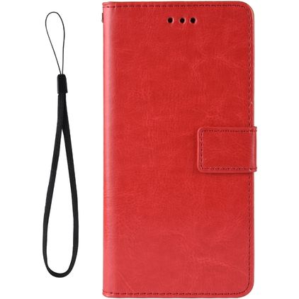 Mobigear Wallet LG V60 ThinQ Hülle Klapphülle Geldbörse - Rot