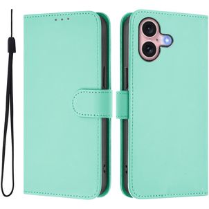 Mobigear Urban Wallet iPhone 16 Hülle Klapphülle Geldbörse - Grün
