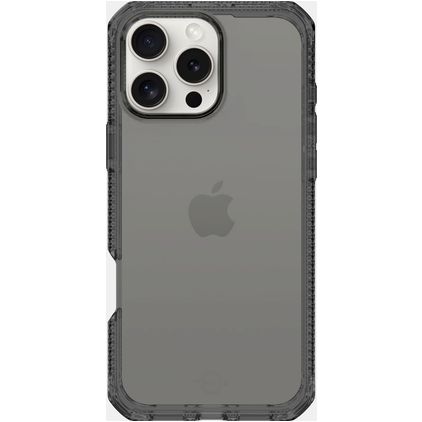 ITSKINS Level 2 SpectrumClear R iPhone 16 Pro Max Hülle Flexibles TPU Backcover Stoßfest - Smoke