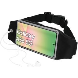 Mobiparts Comfort Fit Belt Handyhalterung Joggen Samsung Galaxy A56 Sporthülle Neopren Gürtel - Schwarz