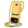 Mobigear Lanyard Card iPhone 17 Pro Silikon Handykette mit Kartenhalter - Gelb