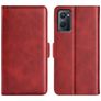 Mobigear Slim Magnet OPPO A76 Hülle Klapphülle Geldbörse - Rot