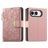 Mobigear Flowers iPhone Duo Hülle Klapphülle Geldbörse - Pink