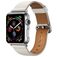 Mobigear Roma Leder Apple Watch Armband Dornschließe - 42/41/40/38 mm - Weiß