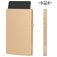 Valenta Cardprotector Aluminium Kartenetui - 5 Karten - MagSafe Kompatibel - Gold