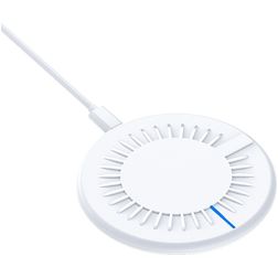 Mobigear Round es Ladegerät Qi Wireless 15W 2A - Weiß