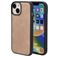 Mobiparts Classic iPhone 14 MagSafe Hülle TPU,Kunstleder Backcover - Moonstone Beige