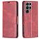 Mobigear Excellent Samsung Galaxy S23 Ultra Hülle Klapphülle Geldbörse - Rot