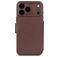 Decoded Detachable Wallet iPhone 17 Pro MagSafe Hülle Echtleder 2in1 Klapphülle (herausnehmbar) Portemonnaie - Chocolate Brown