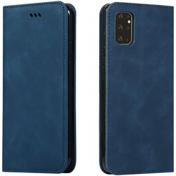 Mobigear Retro Slim Samsung Galaxy S20 Plus Hülle Klapphülle Geldbörse - Blau